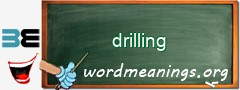 WordMeaning blackboard for drilling